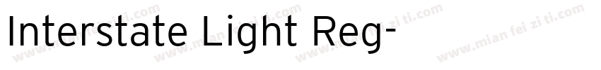 Interstate Light Reg字体转换